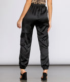 Sleek Satin Joggers for 2022 festival outfits, festival dress, outfits for raves, concert outfits, and/or club outfits