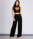 Straight Class Wide Leg Trousers