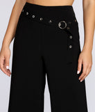 Straight Class Wide Leg Trousers