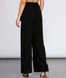 Straight Class Wide Leg Trousers