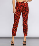 Leopard Tapered Pants for 2022 festival outfits, festival dress, outfits for raves, concert outfits, and/or club outfits
