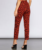 Leopard Tapered Pants for 2022 festival outfits, festival dress, outfits for raves, concert outfits, and/or club outfits