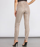 High Waist Glitter Skinny Pants