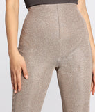High Waist Glitter Skinny Pants