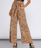 Serious Style Spotted Tie Waist Pants