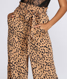 Serious Style Spotted Tie Waist Pants