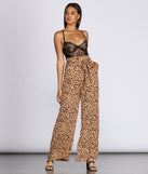 Serious Style Spotted Tie Waist Pants
