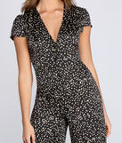 Stylishly Spotted Wide Leg Jumpsuit for 2022 festival outfits, festival dress, outfits for raves, concert outfits, and/or club outfits