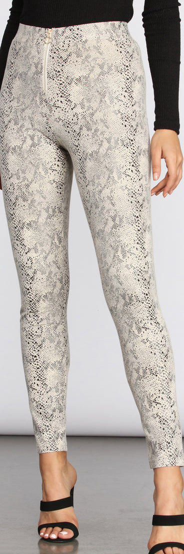 Faux Suede Snake Print Pants for 2022 festival outfits, festival dress, outfits for raves, concert outfits, and/or club outfits