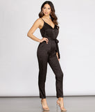 Satin Leopard Print Jumpsuit provides a stylish start to creating your best summer outfits of the season with on-trend details for 2023!