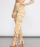 Satin Cargo Style Joggers for 2022 festival outfits, festival dress, outfits for raves, concert outfits, and/or club outfits