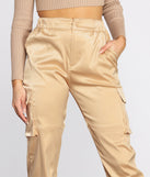 Satin Cargo Style Joggers for 2022 festival outfits, festival dress, outfits for raves, concert outfits, and/or club outfits