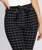 Plaid Paper Bag Tie Waist Skinny Pants provides a stylish start to creating your best summer outfits of the season with on-trend details for 2023!
