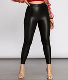 Stretch Faux Leather Leggings provides a stylish start to creating your best summer outfits of the season with on-trend details for 2023!