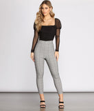 Pull Up In Plaid Mid Rise Skinny Trousers provides a stylish start to creating your best summer outfits of the season with on-trend details for 2023!