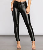 Faux Leather Lace Up Pants provides a stylish start to creating your best summer outfits of the season with on-trend details for 2023!