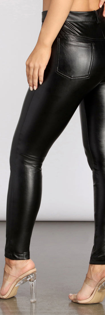 Faux Leather Lace Up Pants provides a stylish start to creating your best summer outfits of the season with on-trend details for 2023!