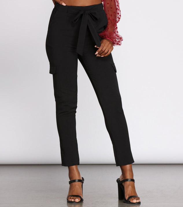 High Rise Tie Waist Tapered Pants provides a stylish start to creating your best summer outfits of the season with on-trend details for 2023!
