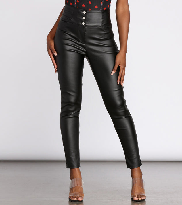 Sleek Chic Faux Leather Pants & Windsor