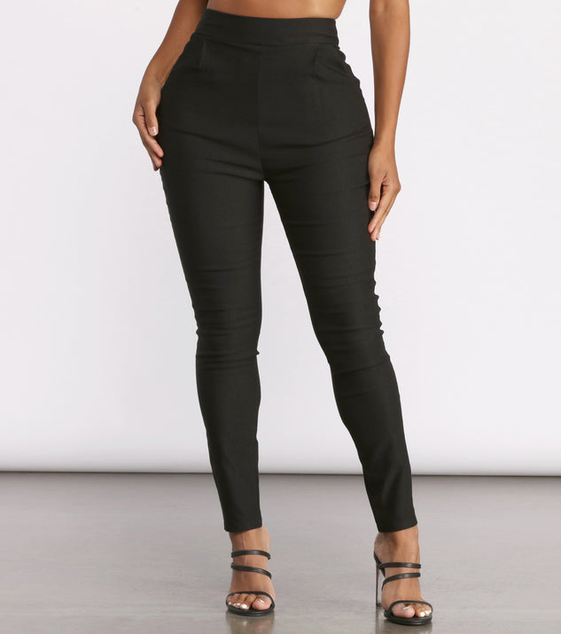 High Waist Tapered Skinny Leg Dress Pants is the perfect Homecoming look pick with on-trend details to make the 2023 HOCO dance your most memorable event yet!