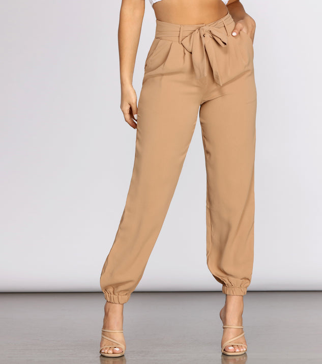 Classic Tie Waist Jogger Pants provides a stylish start to creating your best summer outfits of the season with on-trend details for 2023!
