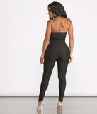 Sleeveless Twill Tie Waist Catsuit is the perfect Homecoming look pick with on-trend details to make the 2023 HOCO dance your most memorable event yet!