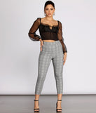 Plaid About It Mid Rise Tapered Pants provides a stylish start to creating your best summer outfits of the season with on-trend details for 2023!