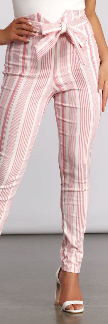 High Waist Double Striped Skinny Dress Pants provides a stylish start to creating your best summer outfits of the season with on-trend details for 2023!