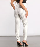 High Waist Double Striped Skinny Dress Pants provides a stylish start to creating your best summer outfits of the season with on-trend details for 2023!
