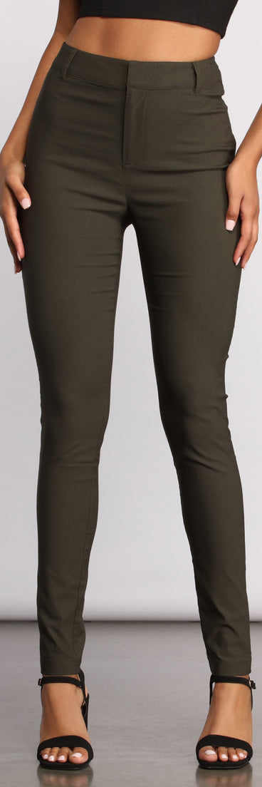 High Waist Basic Skinny Trouser Pants provides a stylish start to creating your best summer outfits of the season with on-trend details for 2023!