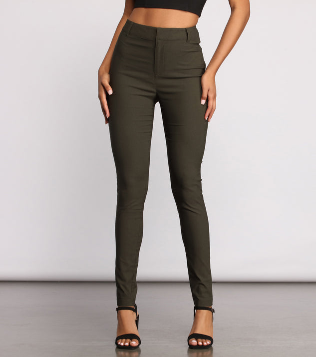 High Waist Basic Skinny Trouser Pants provides a stylish start to creating your best summer outfits of the season with on-trend details for 2023!