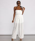 Sleeveless Dotted Wide Leg Jumpsuit provides a stylish start to creating your best summer outfits of the season with on-trend details for 2023!