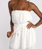 Sleeveless Dotted Wide Leg Jumpsuit for 2023 festival outfits, festival dress, outfits for raves, concert outfits, and/or club outfits