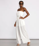 Sleeveless Dotted Wide Leg Jumpsuit provides a stylish start to creating your best summer outfits of the season with on-trend details for 2023!