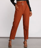 High Waist Belted Paperbag Pants for 2023 festival outfits, festival dress, outfits for raves, concert outfits, and/or club outfits