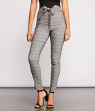 High Waist Tie Front Plaid Skinny Pants provides a stylish start to creating your best summer outfits of the season with on-trend details for 2023!