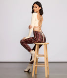 High Waist Plaid Cargo Skinny Pants provides a stylish start to creating your best summer outfits of the season with on-trend details for 2023!