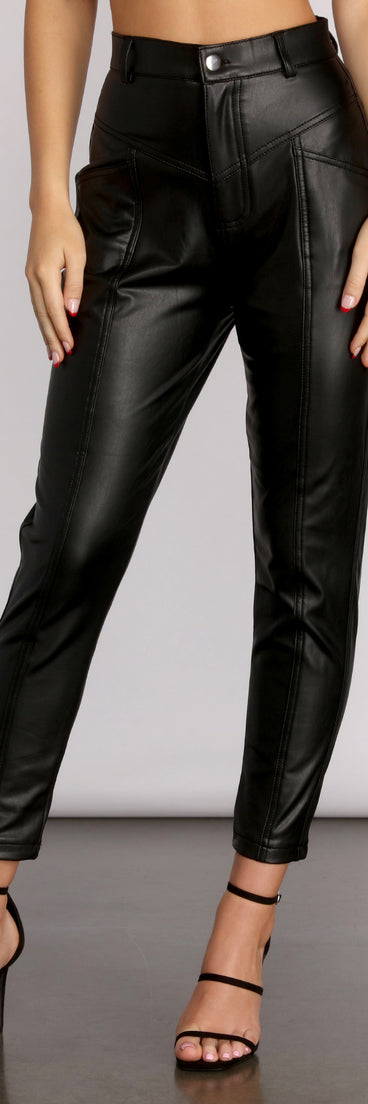 High Waist Faux Leather Skinny Pants provides a stylish start to creating your best summer outfits of the season with on-trend details for 2023!
