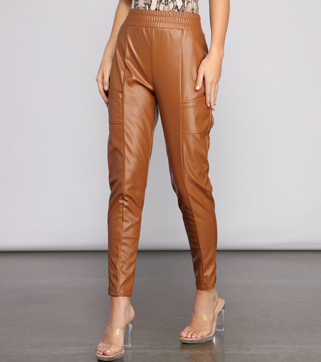 Sleek And Chic Vibes Faux Leather Pants provides a stylish start to creating your best summer outfits of the season with on-trend details for 2023!