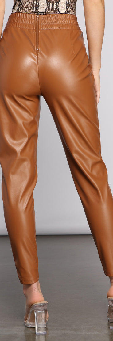 Sleek And Chic Vibes Faux Leather Pants provides a stylish start to creating your best summer outfits of the season with on-trend details for 2023!