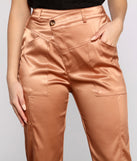 Level Up Sophisticated Satin Joggers provides a stylish start to creating your best summer outfits of the season with on-trend details for 2023!