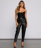 Polished N' Edgy Faux Leather Paper Bag Pants provides a stylish start to creating your best summer outfits of the season with on-trend details for 2023!