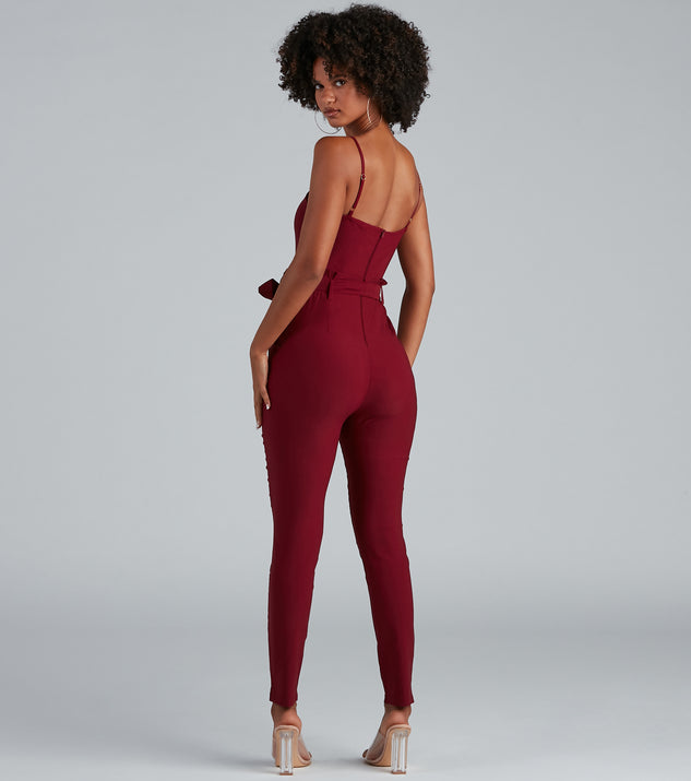 Stylish And Tapered Tie Waist Jumpsuit