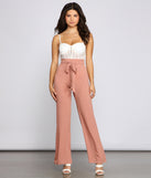Trendy Tie-Waist Flared Pants provides a stylish start to creating your best summer outfits of the season with on-trend details for 2023!