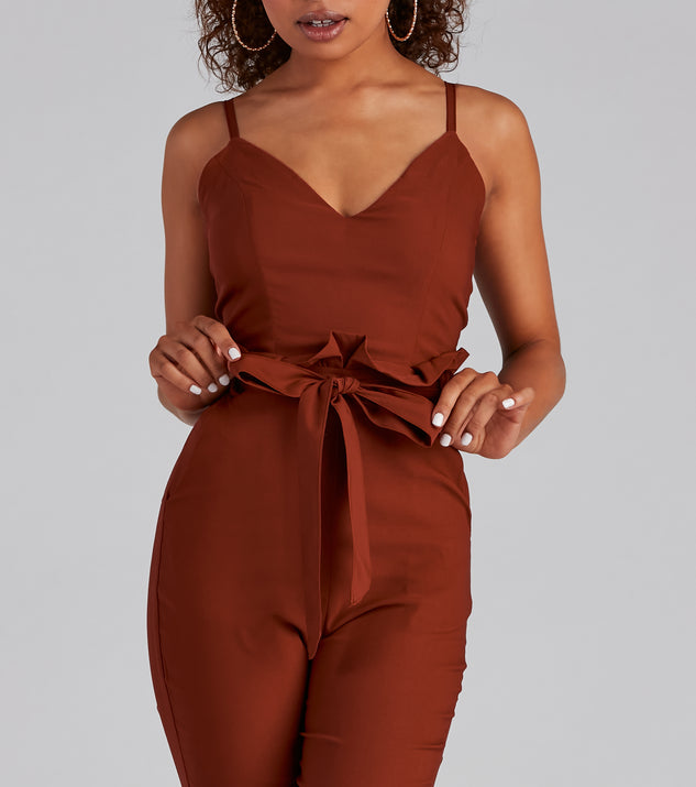 Poised And Tapered Paperbag Jumpsuit & Windsor