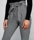 Houndstooth Paper Bag Skinny Pants provides a stylish start to creating your best summer outfits of the season with on-trend details for 2023!