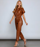 The Next Level Faux Leather Jumpsuit for 2023 festival outfits, festival dress, outfits for raves, concert outfits, and/or club outfits