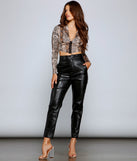 Classic Chic High Waist Faux Leather Pants provides a stylish start to creating your best summer outfits of the season with on-trend details for 2023!