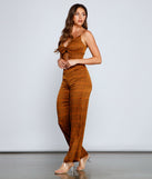 Plaid Perfection Twist Front Jumpsuit provides a stylish start to creating your best summer outfits of the season with on-trend details for 2023!