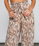 Fierce Fashionista Snake Wide Leg Pants for 2023 festival outfits, festival dress, outfits for raves, concert outfits, and/or club outfits